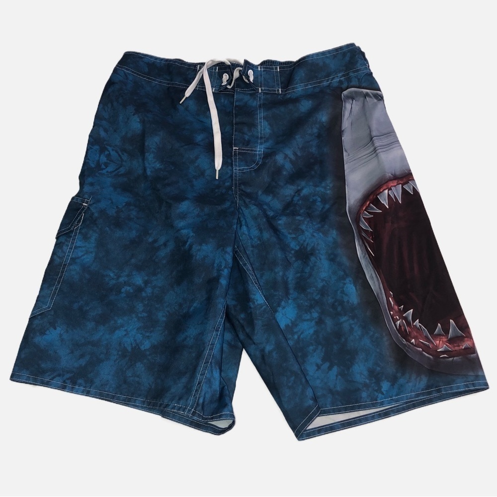 The Mountain Shark Mens Board Shorts Swim Trunks Size Medium